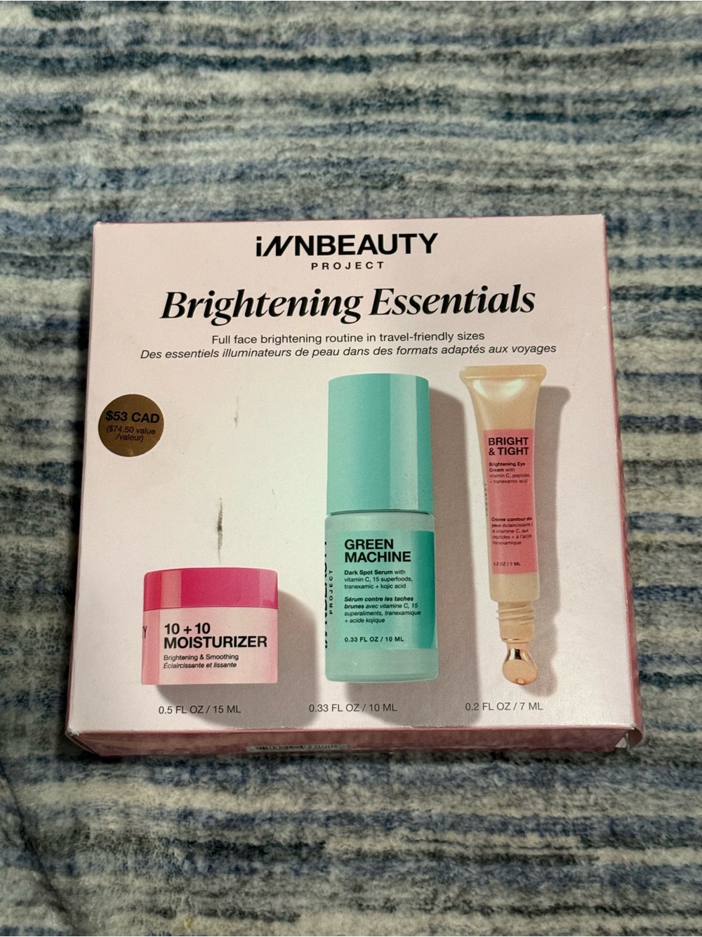iNNBEAUTY Project Brightening Essentials Set - Pink, Green, Gold